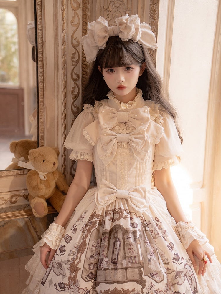 Bow-Trimmed Lace KC for Sweet Lolita - NnSTAR