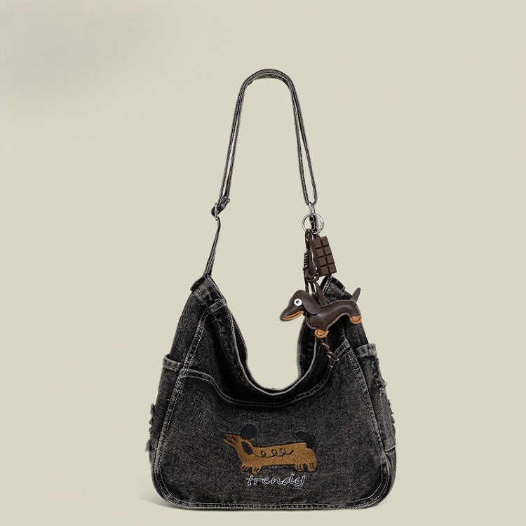 Colors Shoulder Embroidery Bag Dog 3