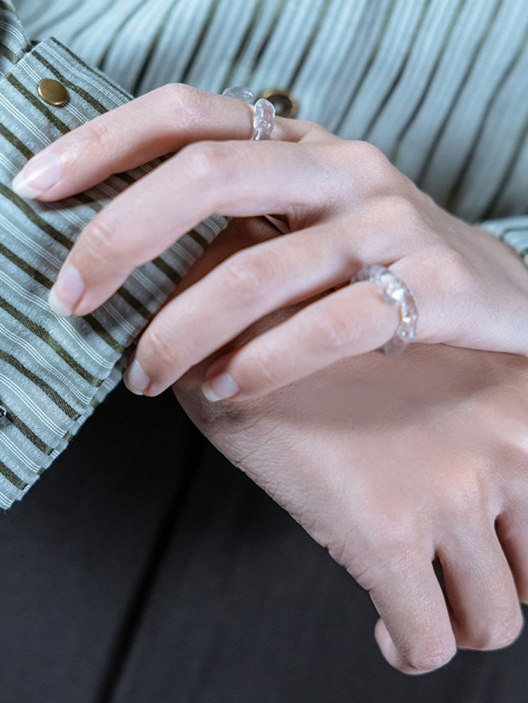 Steampunk Halbtransparenter Ring in Insektenform