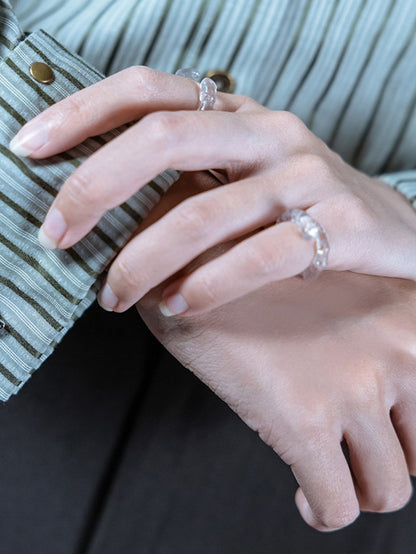 スチームパンクなセミシアー昆虫型リング