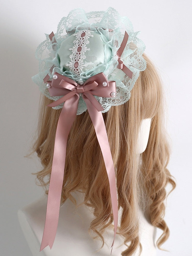 Mini Pink Beads Green with Hat