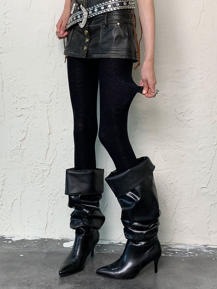 Punk-schwarze Strumpfhose