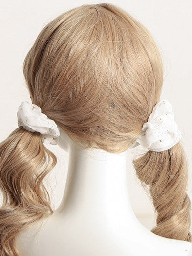 Dark Blue/White Starry Sky Pattern Lolita Hair Scrunchie