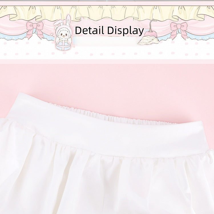 White Bubble Shorts - serendipity