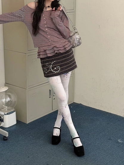 Sky Pantyhose Starry Print