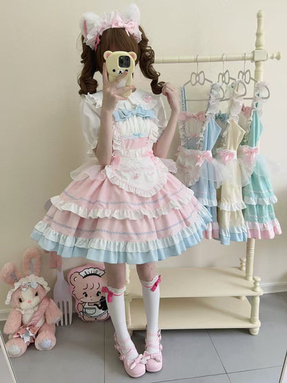 Lolita Cat Ear Story Sweet JSK Suspender Dress