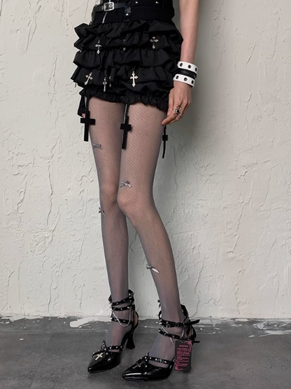 Details Punk Wasteland Tights Bowknot Colors 5 Y2K Options Grunge