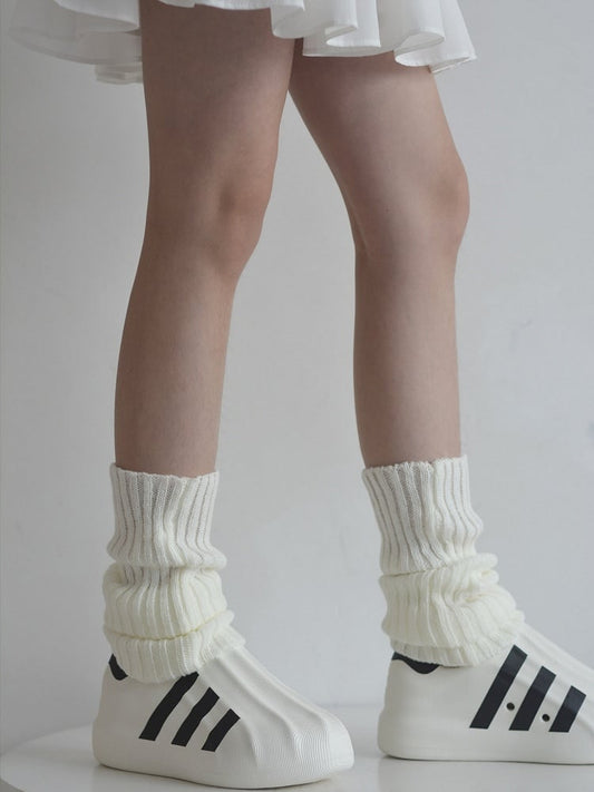 Black/White/Gray Ballet Style Warm Knitted 40CM/50CM/60CM Leg Warmers