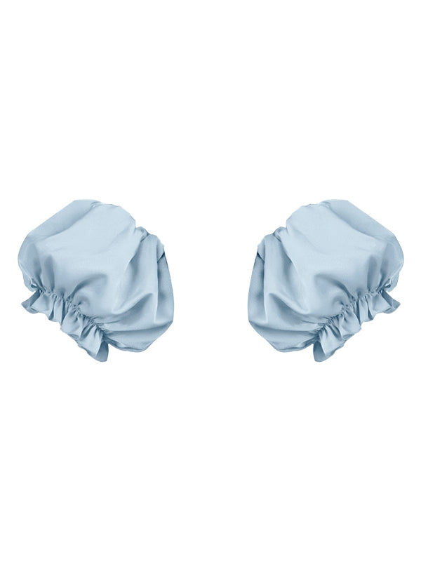 / パフグレースリーブベージュブルー