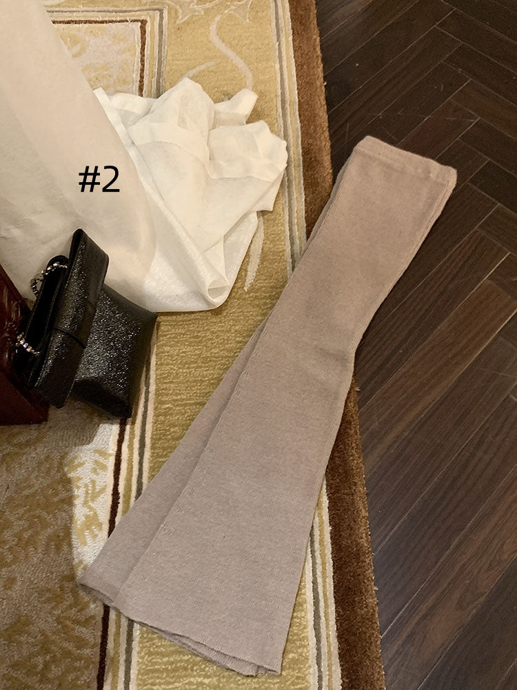 Y2Kニットオーバーニーレッグウォーマー