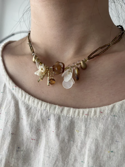 Lily of the Valley Beaded Necklace