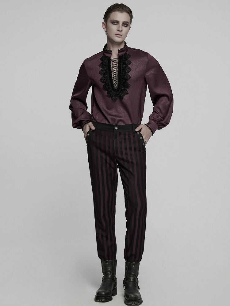 Red Men's Gothic Shirt