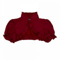Top Ruffled Decorative Clasp Bolero Lolita Red Gothic with