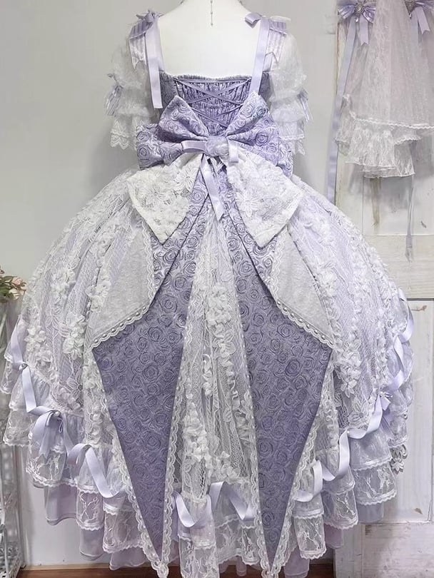 Train Fabric Rosette Bow Big