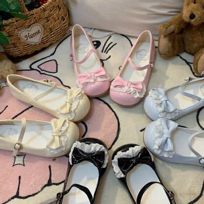 Lolita Top Jane at Mary Sweet Shoes Bow Off-white Heart Snap with