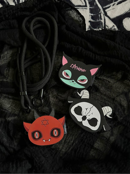 Crossbody Black Gothic Strap