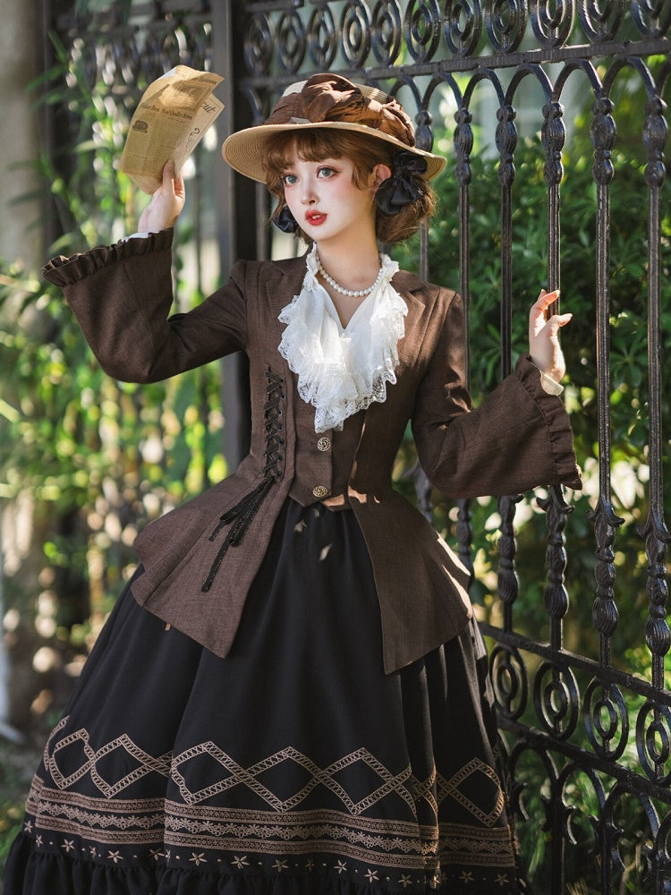 Pemberley Estate Lace-Up Vintage Lolita Jacket
