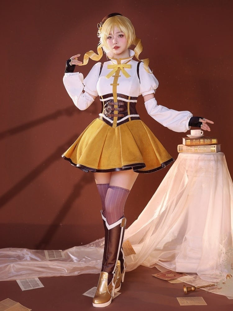Puella Magi Madoka Magica Tomoe Mami Cosplay-Kostüm im Lolita-Stil