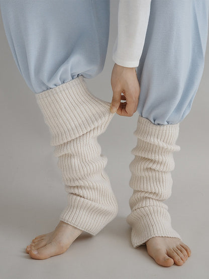Leg Colors） Ribbed Slouchy Knit Warmers（2