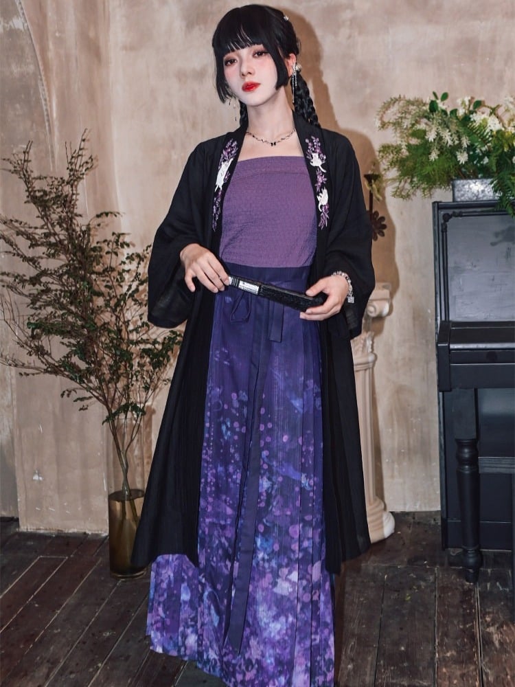 Chinese-Style Purple Camisole Top - Quirky Hut