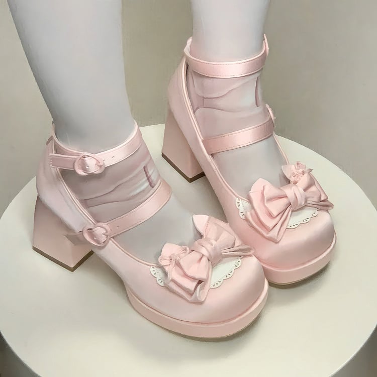 Block Sweet Heels High Pink Closure Light Heart-shaped -