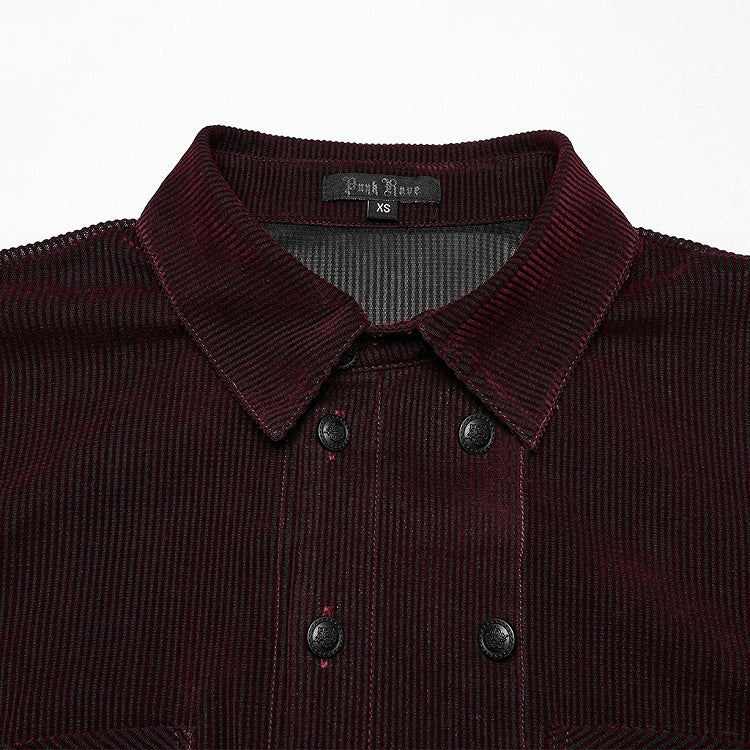 Shirt Goth Men's Red