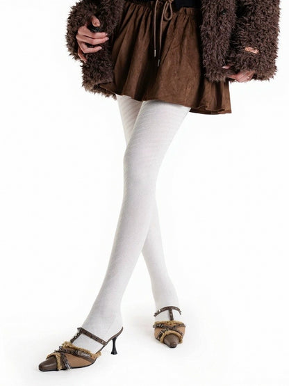 Solid Minimalist Vintage Tights - ModaSwings