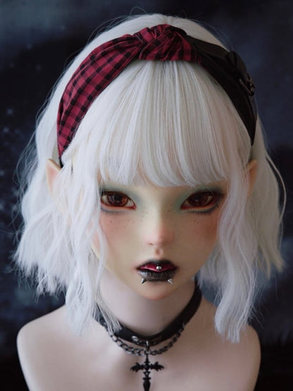 Pattern Black Design Plaid Red With And Buckle KC Knot