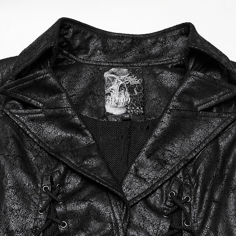 Vest Dark Asymmetric Alien Black Goth