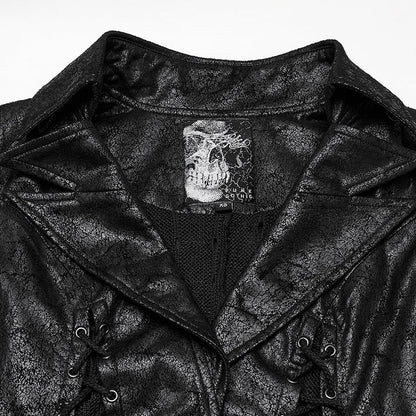 Vest Dark Asymmetric Alien Black Goth