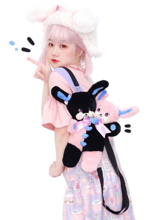 Heads Bag Bunny Plush Two