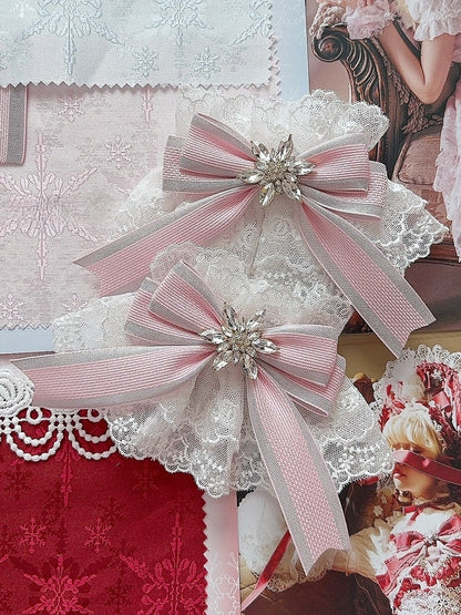 Options Rhinestone 5 Decorated Color Bowknot Snow Cuffs Wrist