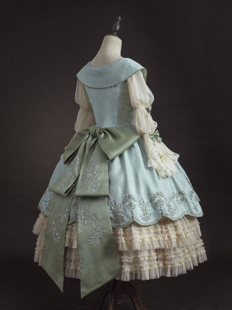 Ruffles Layered Beige Elastic Waist Skirt Under