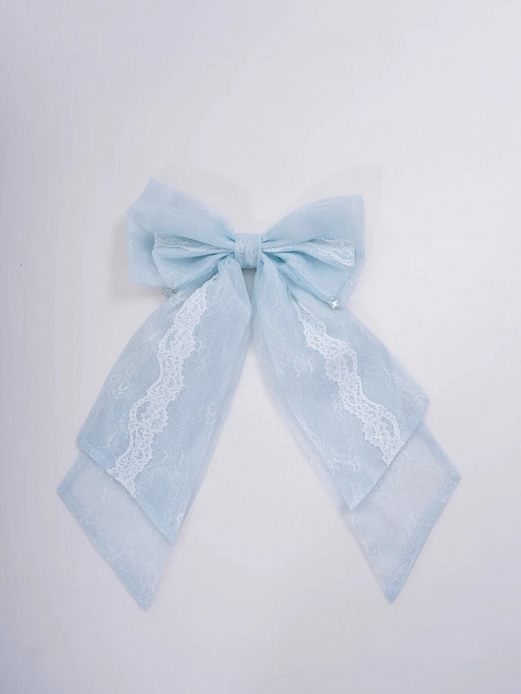 Blue Pearl Marine Print Lace Trimmed Sweet Lolita Jumper Skirt - PG Lullaby