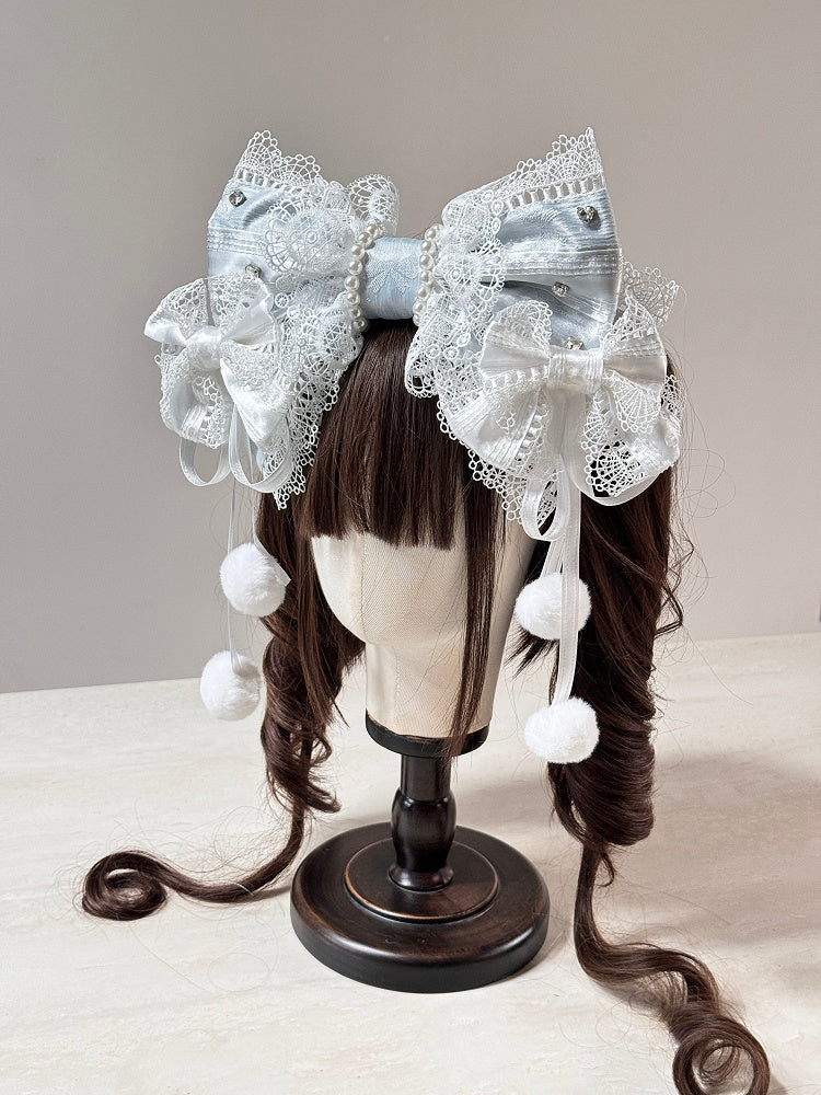 (Detachable Bows) Lolita Hairclip Set KC Multi-Color
