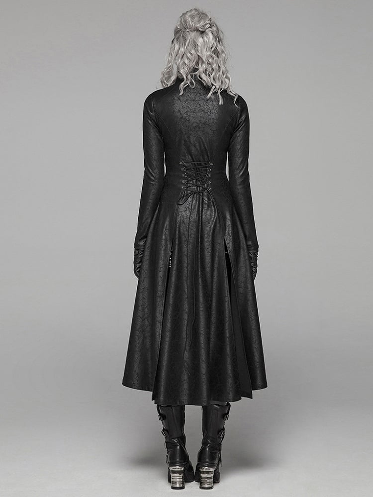 Black Dark Punk Long Coat