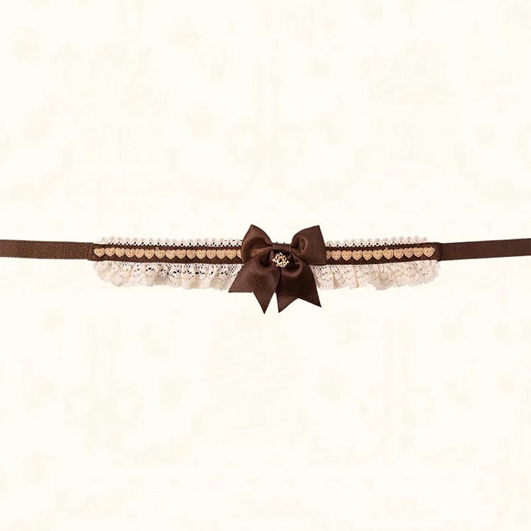 Choker / Red Brown Pink