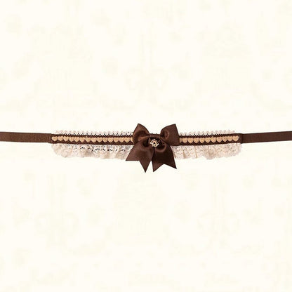 Choker / Red Brown Pink