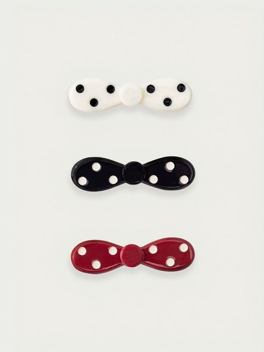 Clip Dot Colors Hair Bowknot 3