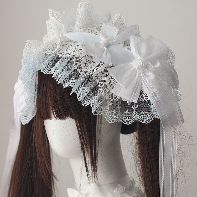 Hairband Lace Bow Ruffled (Multi-Colorways)