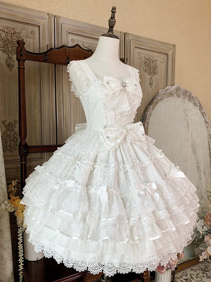 Jumper Shiro White Sweet Skirt Hime Lolita Dress Hanayome