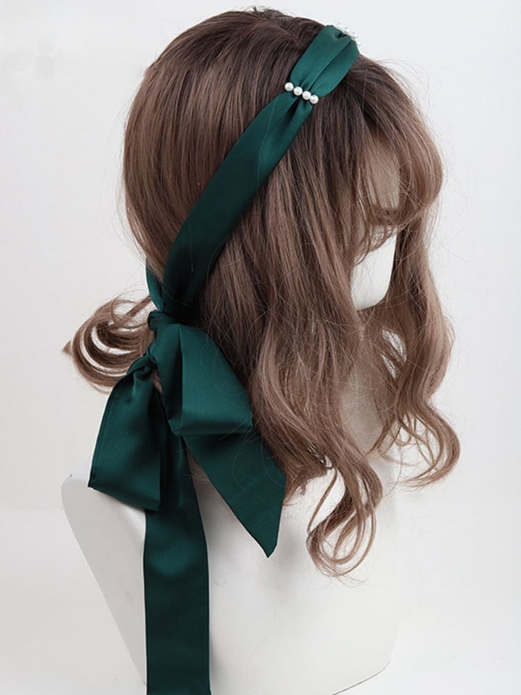 18 Color Options Lolita Belt Pearl Satin