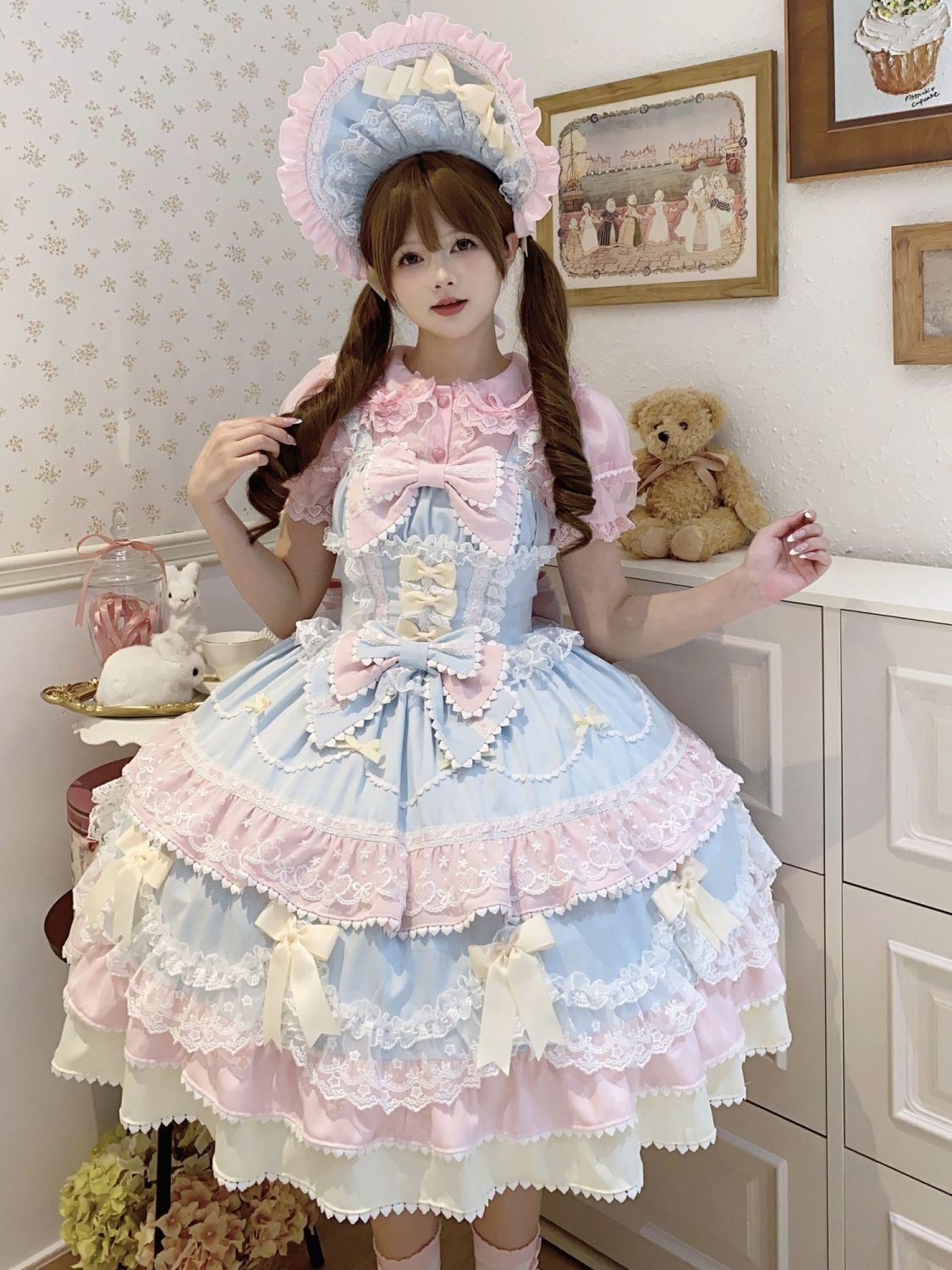 Lolita Fondant Cake JSK Suspender Dress – Sweet Summer Gown