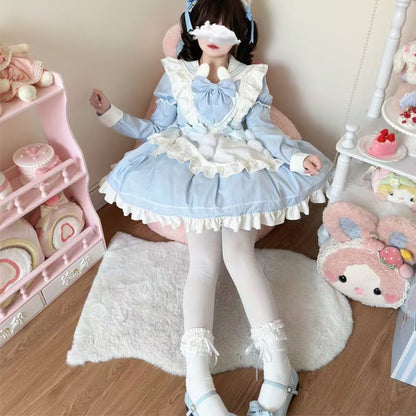 Sweetheart Bunny Ball Lolita Princess OP Long Sleeve Dress