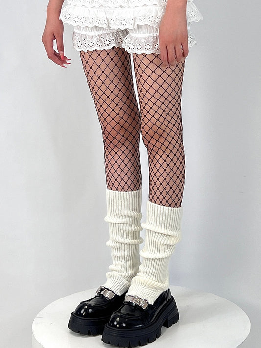 Y2K Black/White Regular Fishnet Tights Version