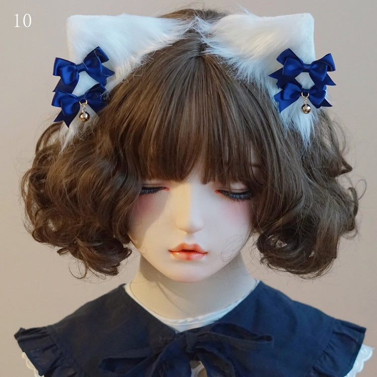 Cat Hairclips Bowknot Ear Options 11 Details