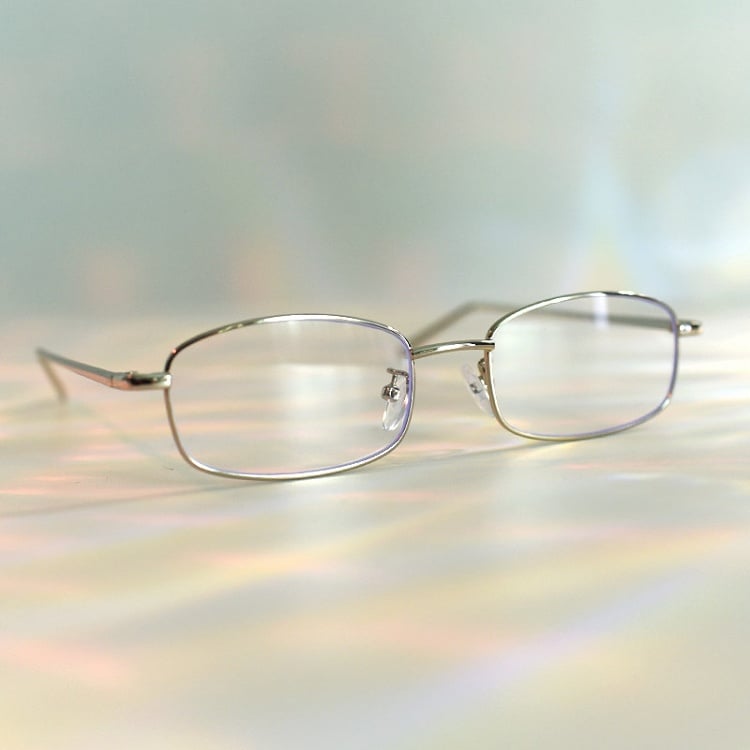 Gold/Silber/Schwarze Cyberpunk-Brille