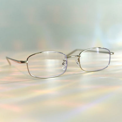 Gold/Silber/Schwarze Cyberpunk-Brille