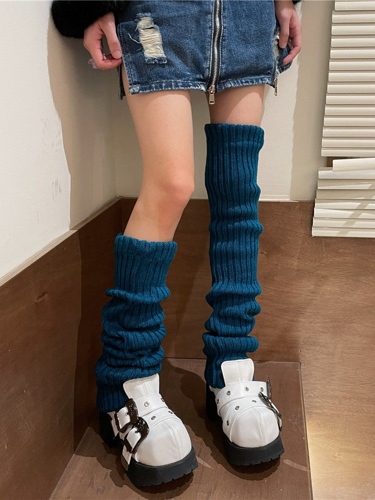 Leg 70CM Warmers Knitted Color Options 15