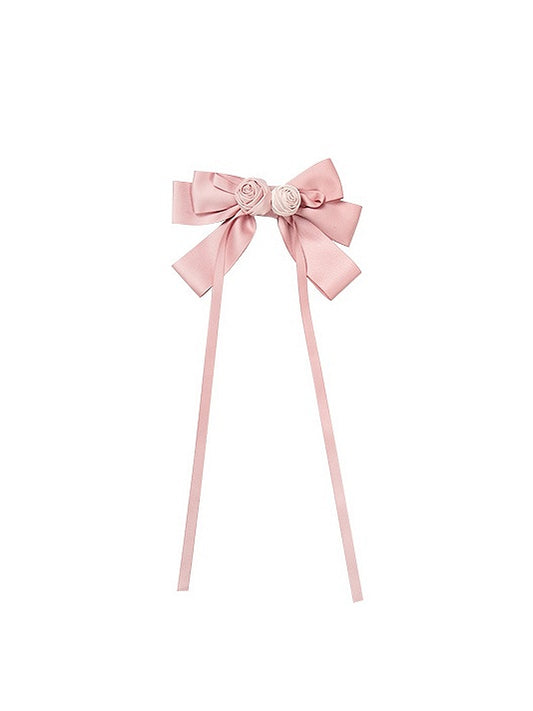 Pink Hairclip/Brooch Bowknot